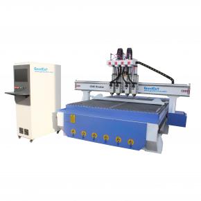 GC1325-P4 Multi Pneumatic Spindle Wood CNC Router for Cutting Engraving Drilling Furniture