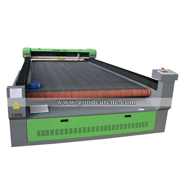GC1625LA CO2 Laser Machine With Automatic Feeding System For Cutting Fabric Cloth