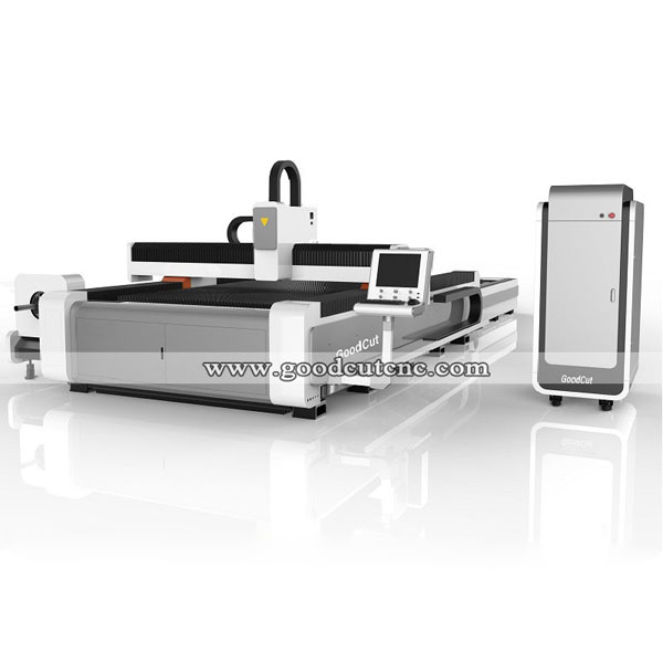 GC1530FR-D Fiber Laser Cutting Machine with Rotary for Metal Round and Square Pipe Tube Cutting