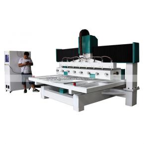 Multi Heads 8 Spindle 8 Rotary Axis Cnc Router Machine For 3D Furniture Legs