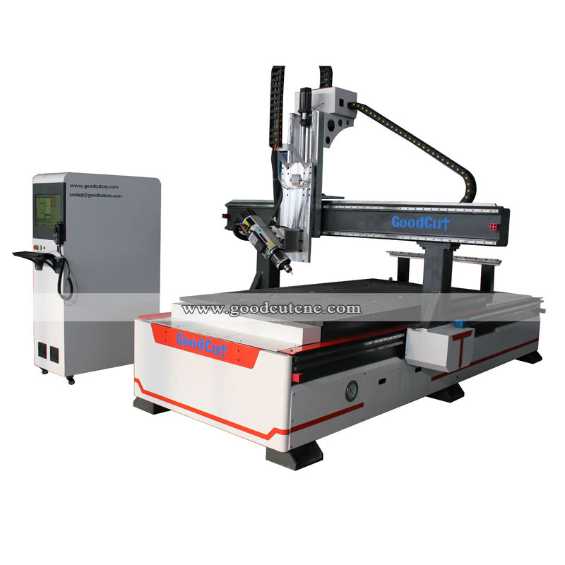 GC1325ATC-4Axis High Precision 4 Axis Linear ATC Wood Router CNC Machine Router with 180 Degree Rotated Spindle for Wood Working