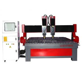 GC2025-2H Independent Double Heads CNC Wood Carving Router Machine for Making Coffin