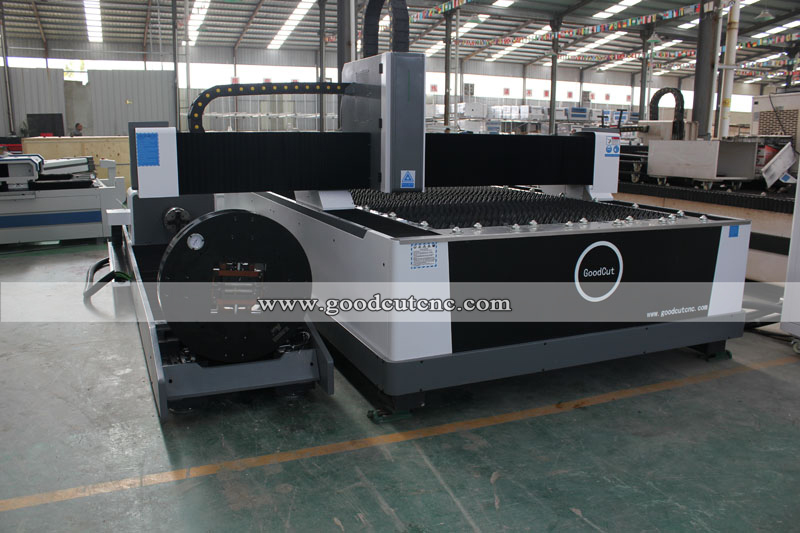 GC1530FR Fiber Laser Cutting Machine with Rotary for Plate and Tube Cutting