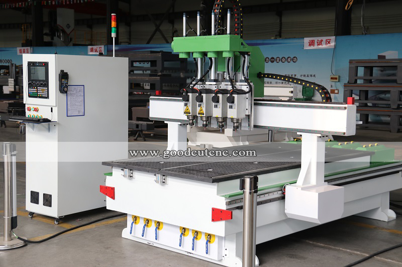 GC1325-4 Multi Pneumatic Spindle Wood CNC Router for Furniture Making