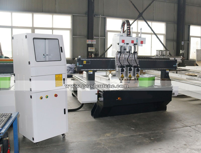 GC1325-P3 Multi Pneumatic Head CNC Router Machine for Woodworking
