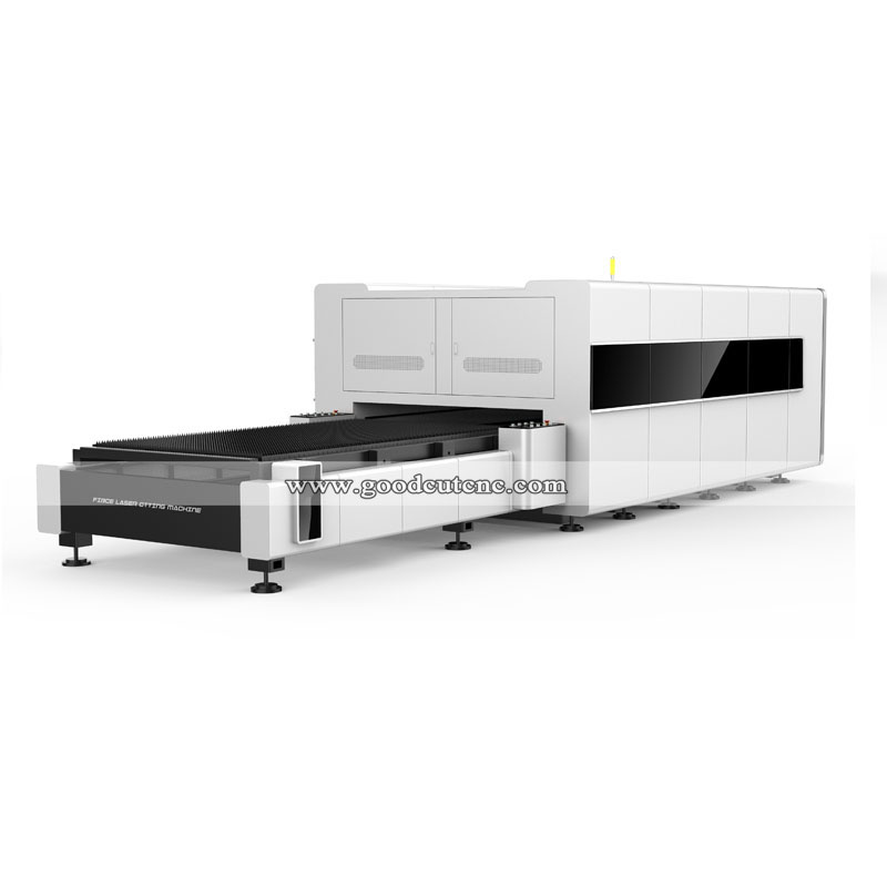 GC1530FC Full Cover Metal Cutting Fiber Laser Cutting Machine with Exchange Table