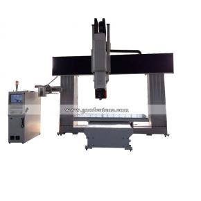 GC1325-5 Axis CNC Router ATC Machine for Wood Stone Foam Sculpture Mould with 5 Axis Spindle