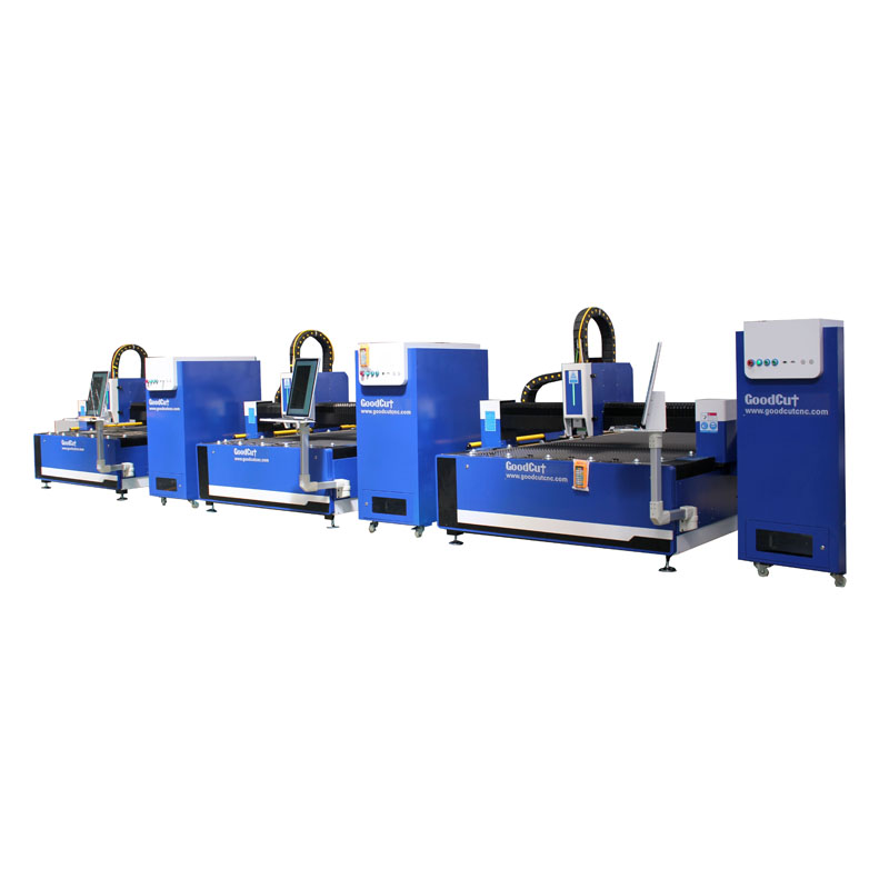 GC1530F Fiber Laser Cutting Machine with Independent Cabinet for SS CS MS Al Cu Cutting