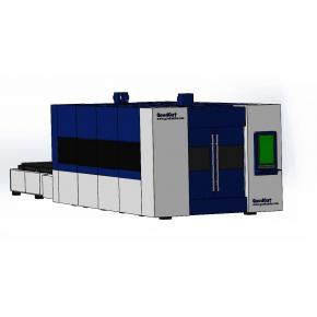 GC1530FC-D 12kw 20kw Double Table Metal Cutting Fiber Laser Cutting Machine