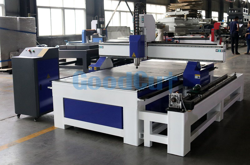 GC1325R 4 Axis CNC Router Machine with Side Rotary Attachment for Woodworking