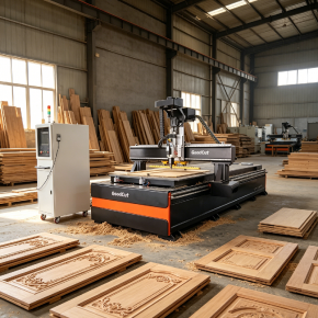 GC1328ATC 4*9 Feet ATC CNC Router Machine For Woodworking