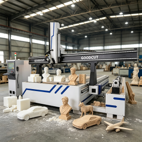GC2040-4AR GoodCut Linear Automatic Tool Change CNC Router with Rotary and Swing Head