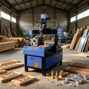 GC6012-TR 6090 6012 4 Axis Rotary CNC Router Engraving Machine with Water Tank for Soft Metal Wood