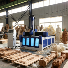 GC1325-4F 4 Axis CNC Router Machine with Rotary Device for Foam EPS Polystyrene