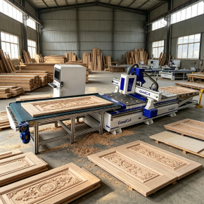GC1325AF Nesting CNC Router Machine with Auto Load and Unload Device for Woodworking