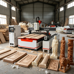 GC1325ATC-R GoodCut Linear Automatic Tool Change CNC Router with Rotary GC1325A-LR