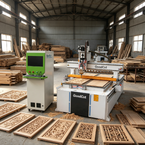 GC1325ATC GoodCut Linnear Atc Cnc Router with Tool Changer for Kitchen Cabinet Door Making