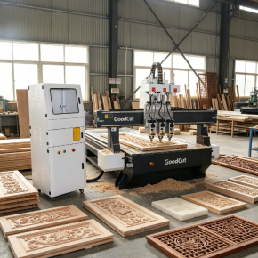 GC1325-P3 Multi Pneumatic Head CNC Router Machine for Woodworking