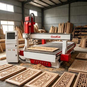 GC2030VH 2100*3000*300mm Wood CNC Router Machine With Italy HSD Spindle